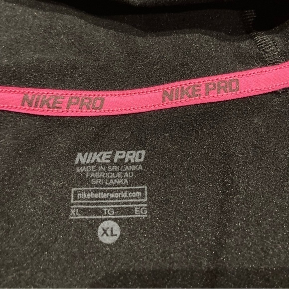Nike Pro - Girl’s Youth Hooded Long Sleeve Active Wear Top - Picture 2 of 11